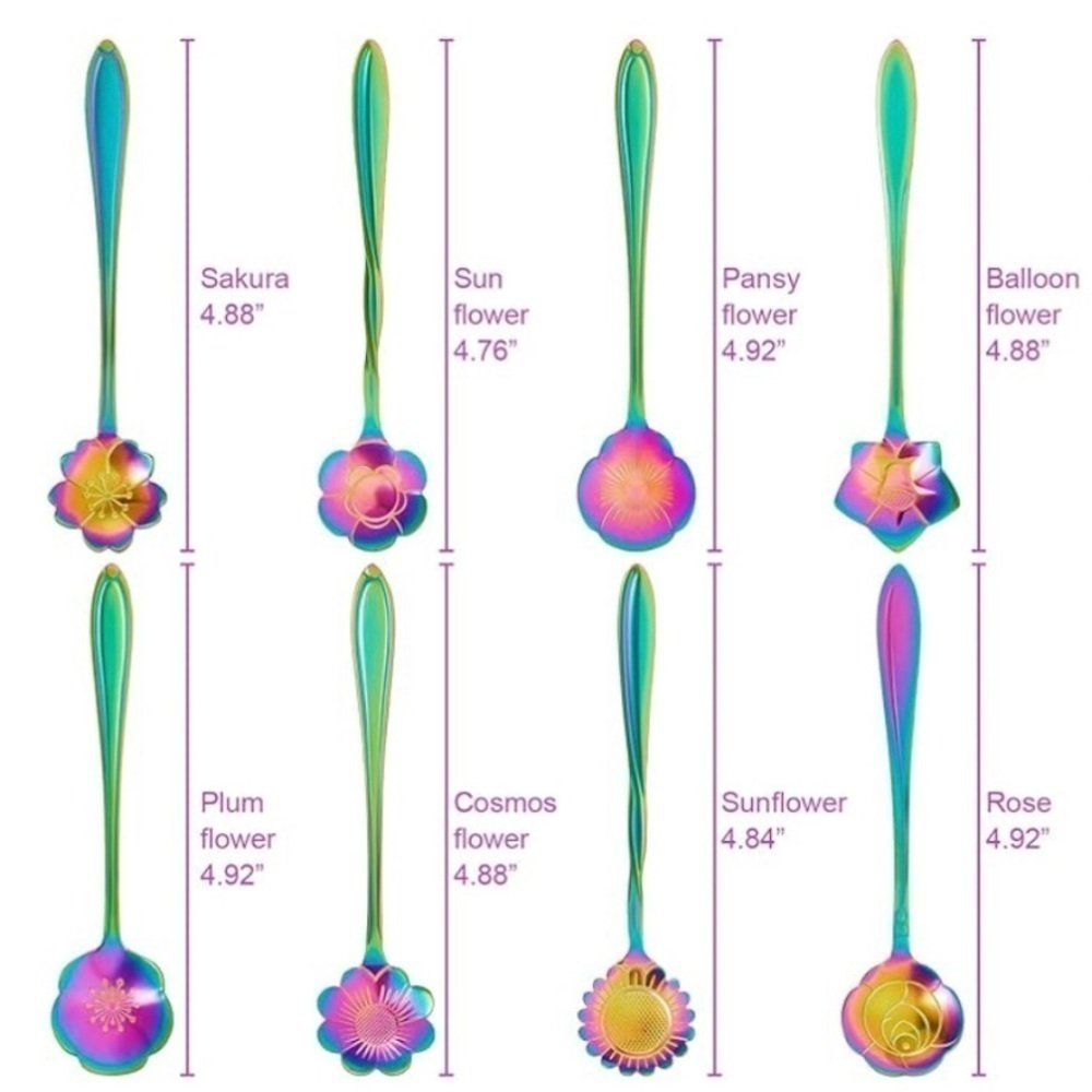 Set/2 Floral Spoons, Multicolor (SUNFLOWER + BALLOON) - Picture 6 of 12